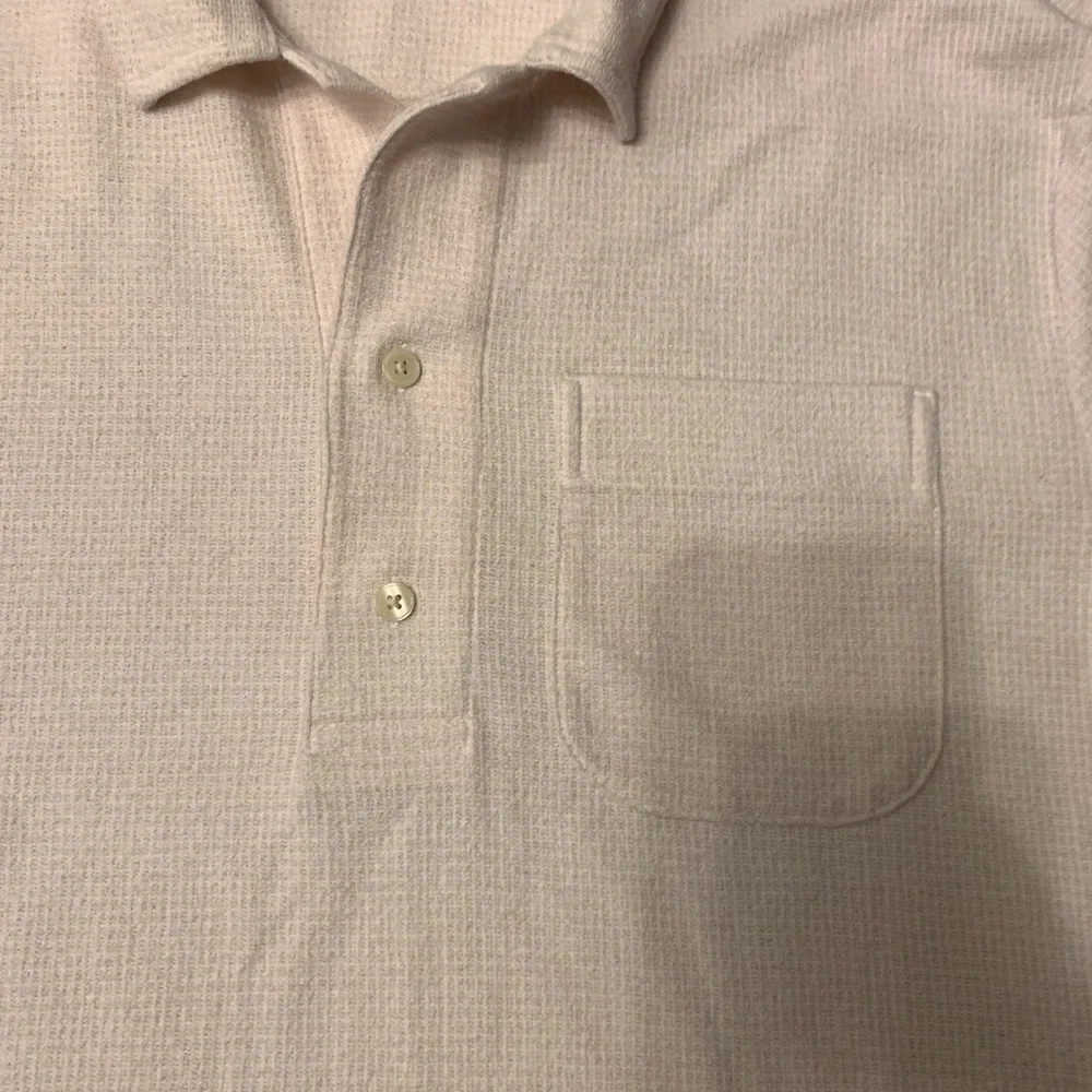 Banana Republic‎ Men's L Pique Polo Shirt Light Pink Short Sleeve EUC